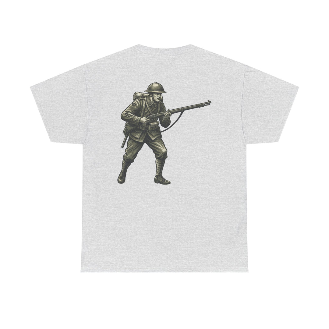 WWI Soldier 1917 Graphic Tee – Vintage Infantry Rifle Illustration T-Shirt