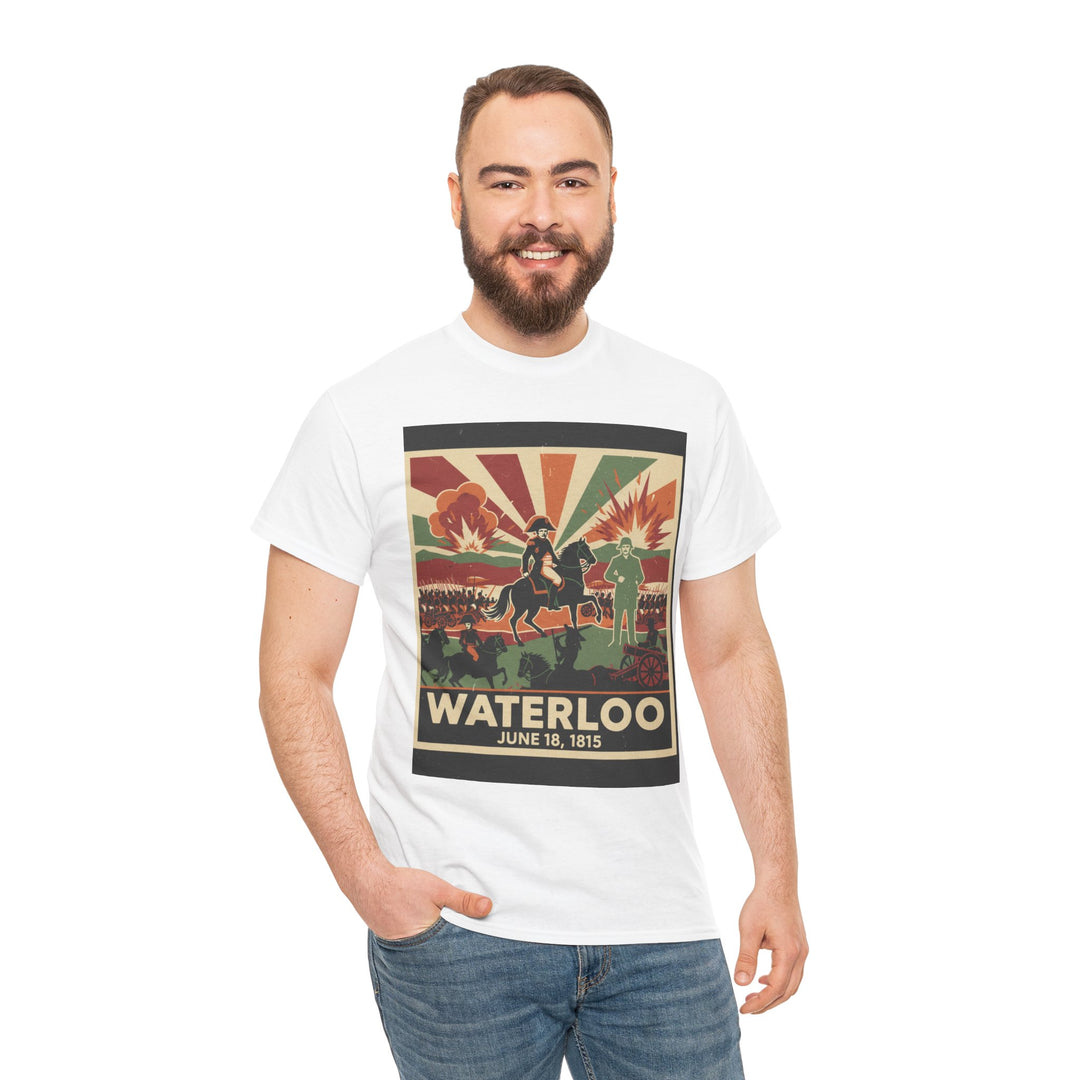 Waterloo 1815 Vintage Battle T-Shirt — Napoleonic War Commemorative Tee