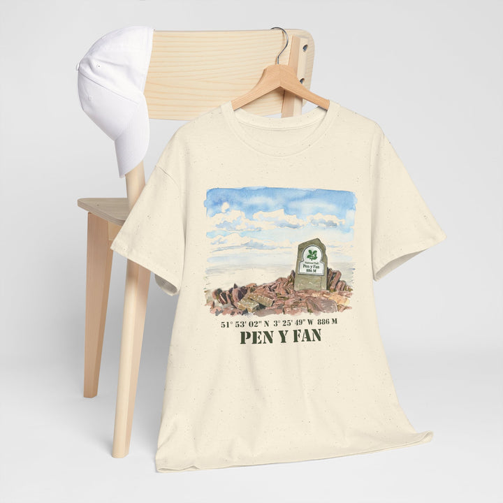 Pen y Fan Landscape T‑Shirt — Wales Mountain Hiking Souvenir Tee