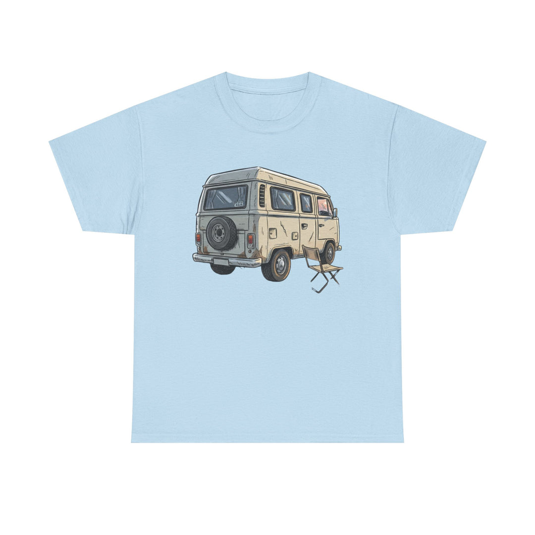 Retro Van Life Graphic T-Shirt - Classic Camper Van Adventure Tee