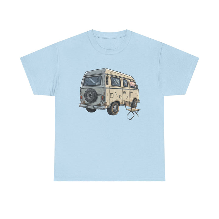 Retro Van Life Graphic T-Shirt - Classic Camper Van Adventure Tee