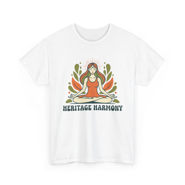 Yoga Meditation Tee – soft, breathable cotton designed for meditation and yoga practice. Comfortable, relaxed fit perfect for studio or casual wear.