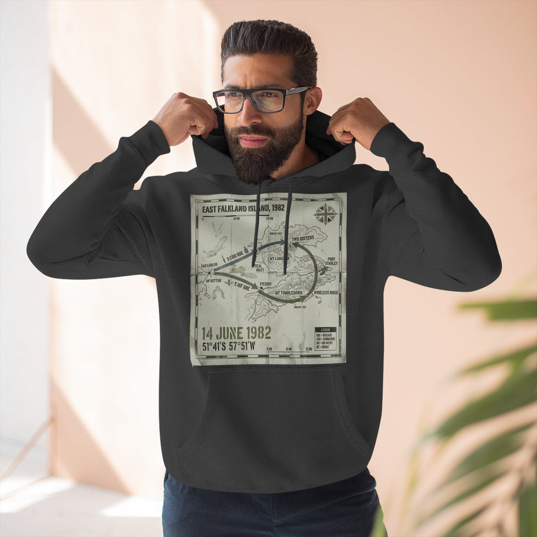 Port Stanley 1982 Assault Hoodie — Falklands Victory Heritage Graphic