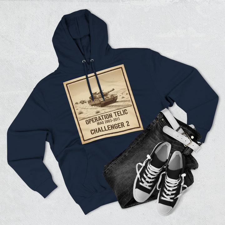 Challenger 2 Op Telic Hoodie — Iraq 2003 Armoured Heritage Graphic