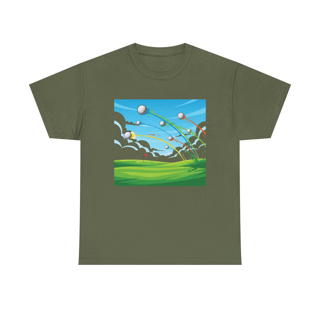 Golf Ball Flight T-Shirt | Golf Graphic Tee