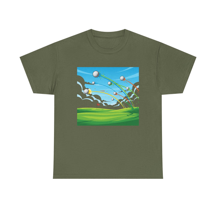 Golf Ball Flight T-Shirt | Golf Graphic Tee