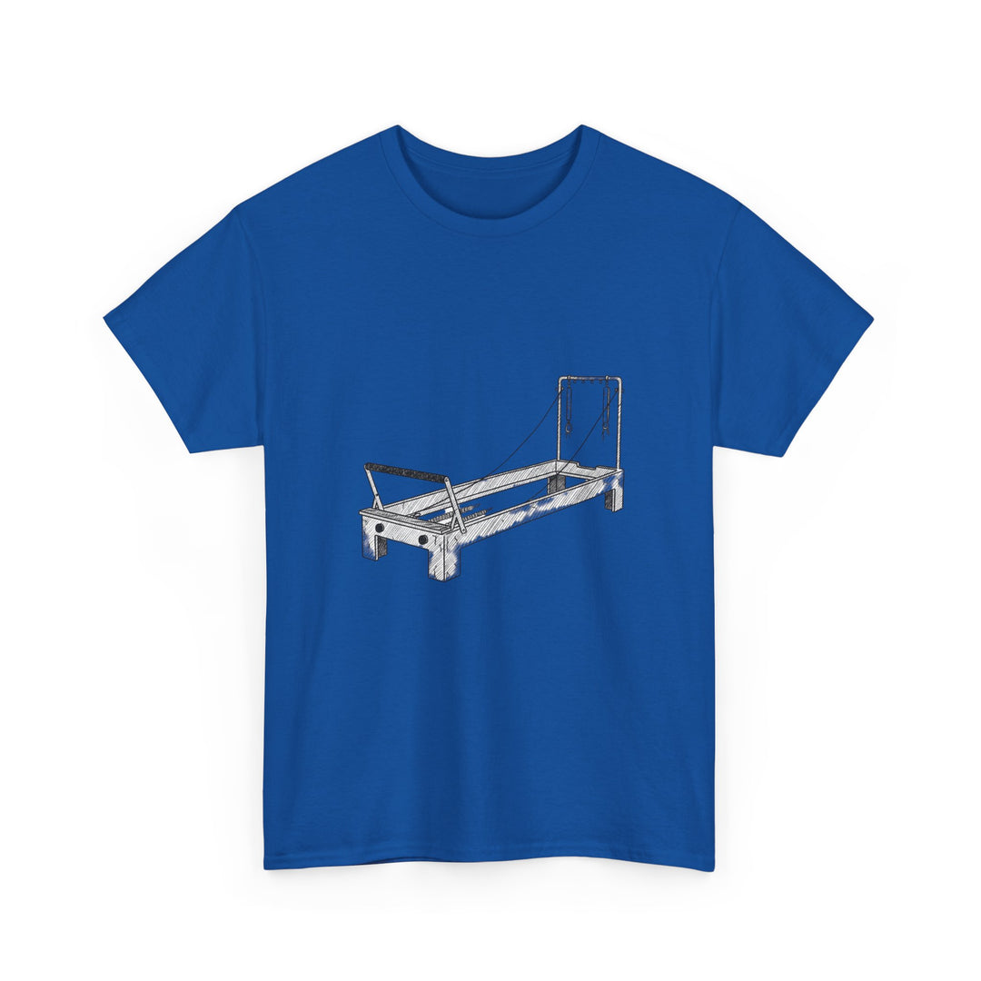 Pilates Reformer Tee – soft, breathable cotton designed for reformer Pilates. Comfortable, flexible, and perfect for studio workouts or casual wear.