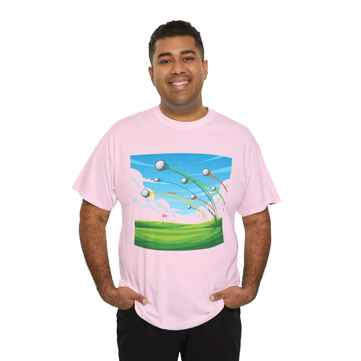 Golf Ball Flight T-Shirt | Golf Graphic Tee