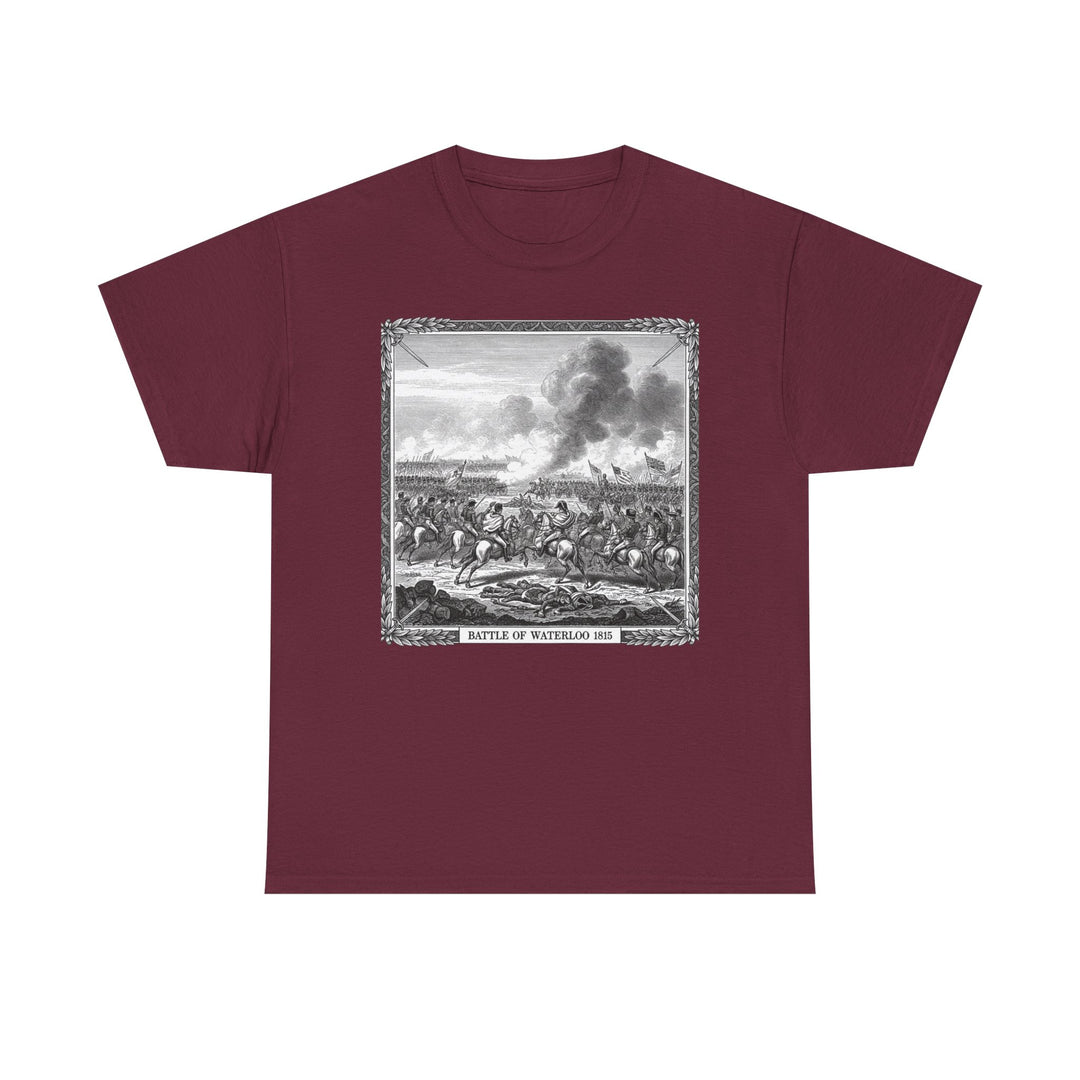 Battle of Waterloo Graphic Tee — Vintage Historical Print T-Shirt