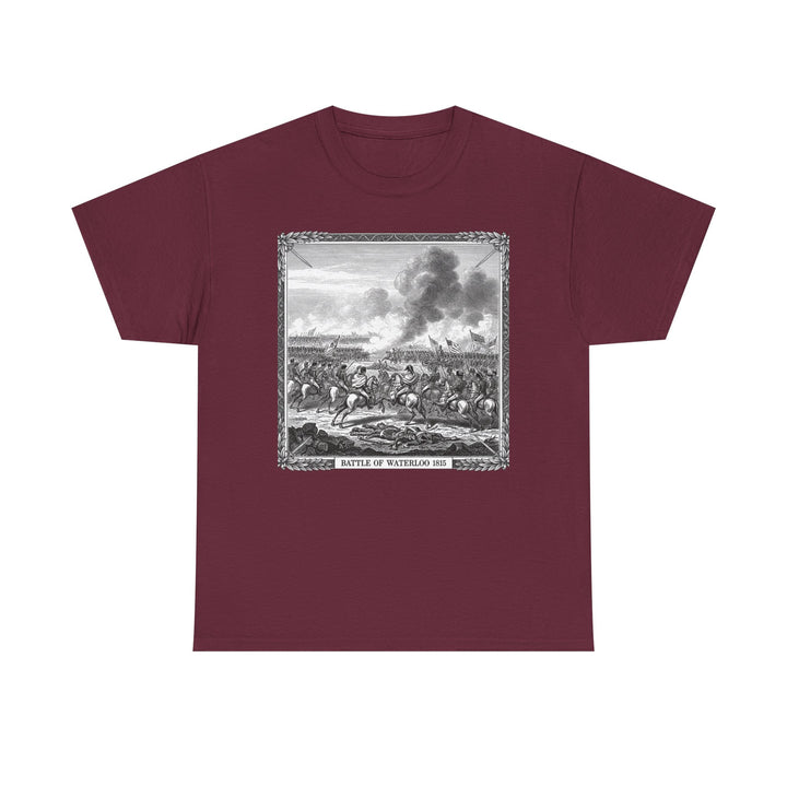 Battle of Waterloo Graphic Tee — Vintage Historical Print T-Shirt
