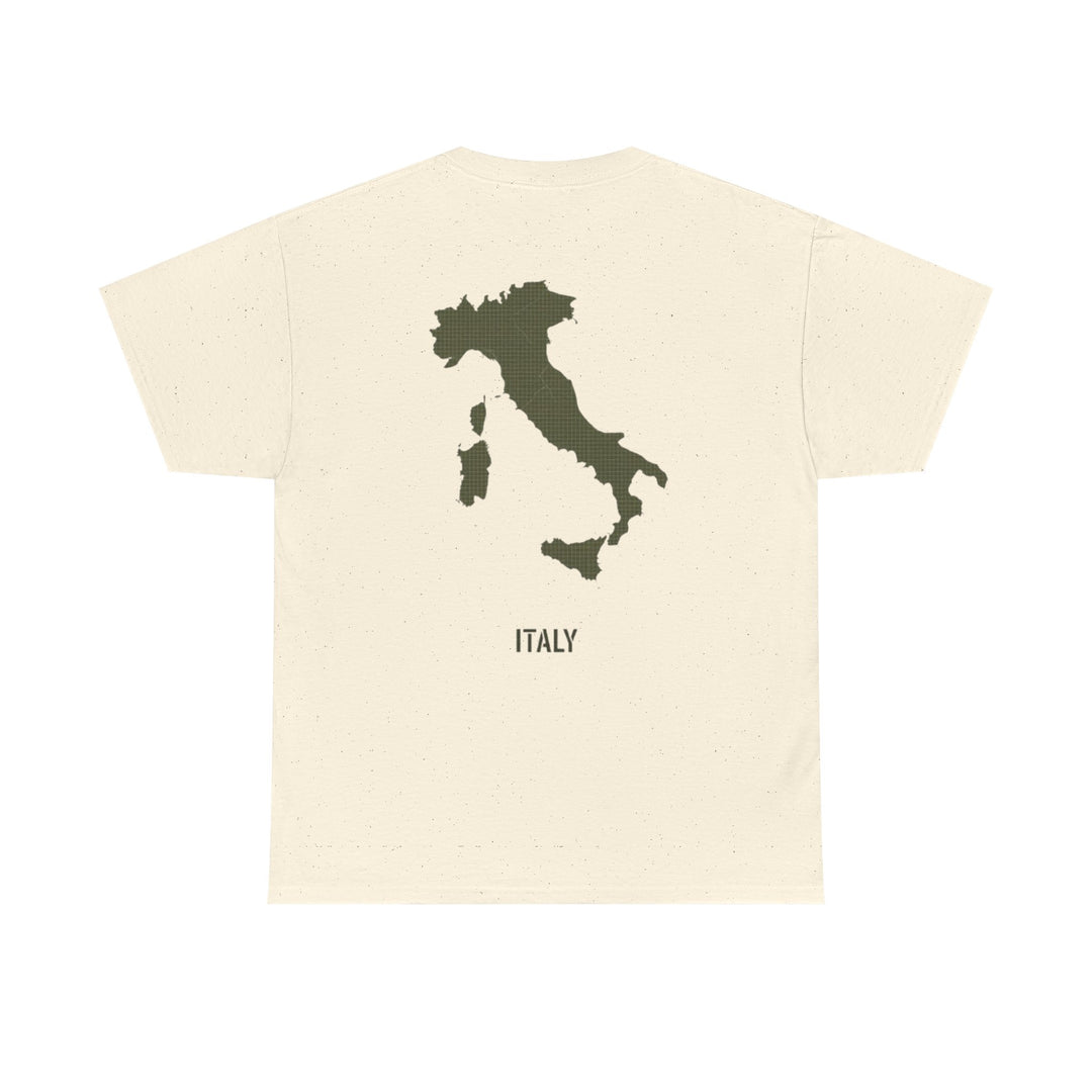 Italy Map Tee — GALLUS Logo Casual Cotton T-Shirt