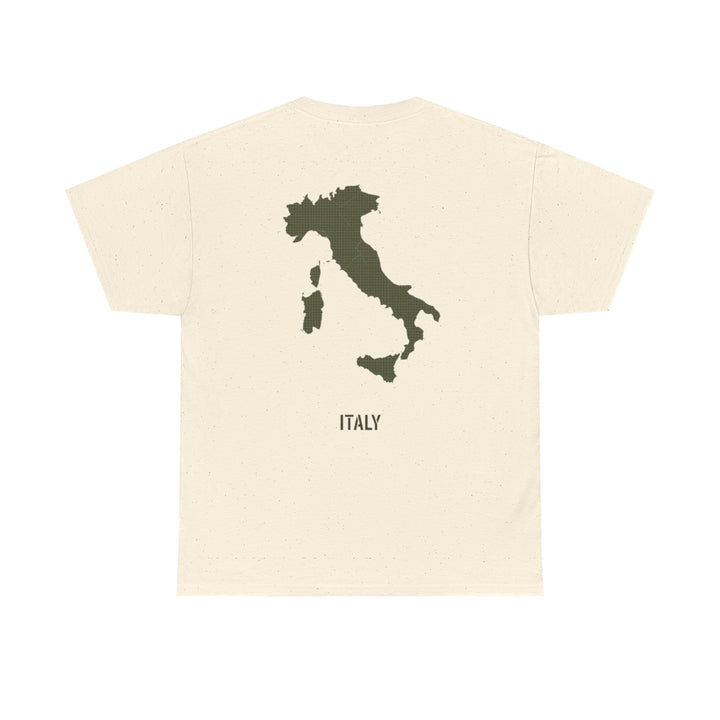 Italy Map Tee — GALLUS Logo Casual Cotton T-Shirt