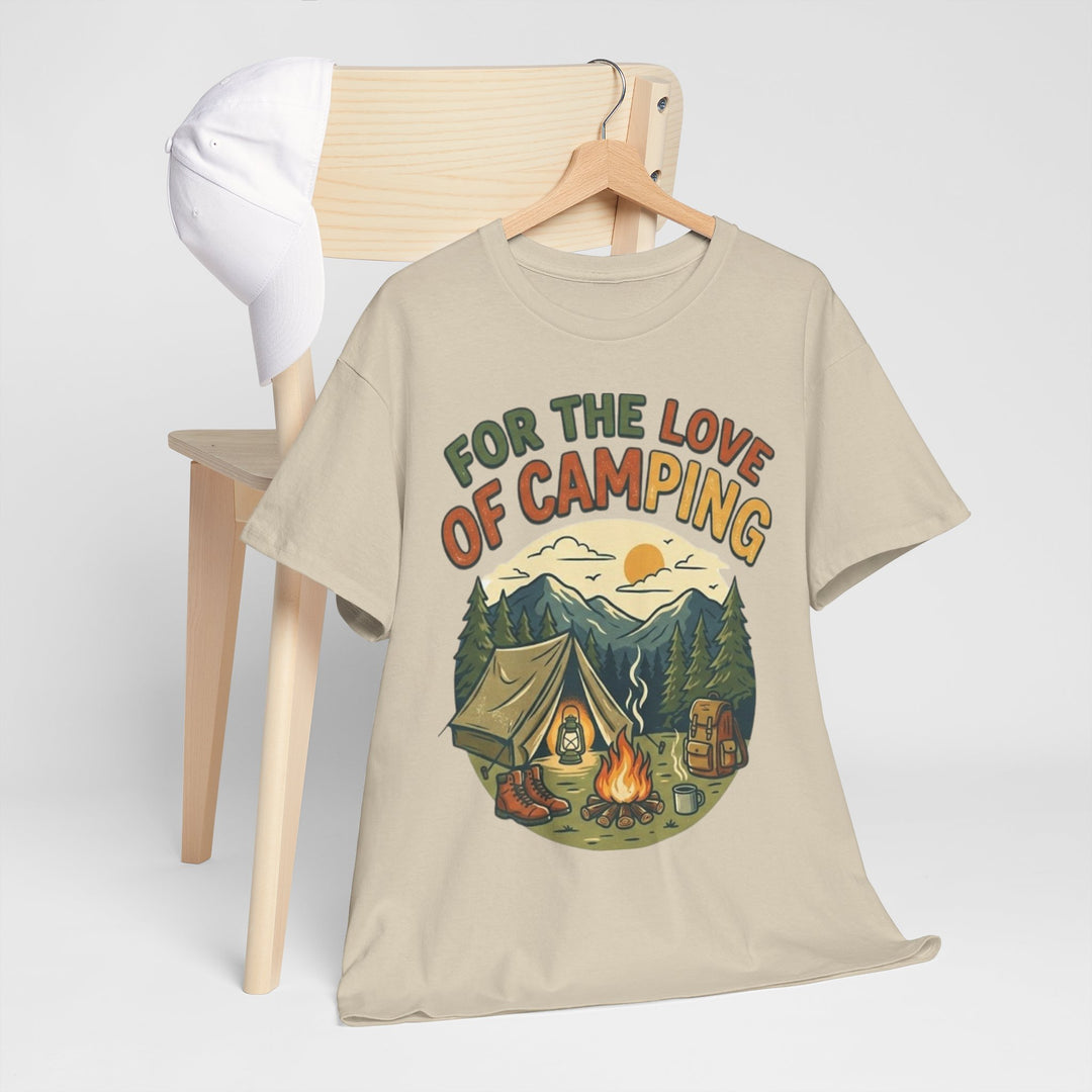 Retro Campfire Graphic T-Shirt - Vintage Style Camping Tee
