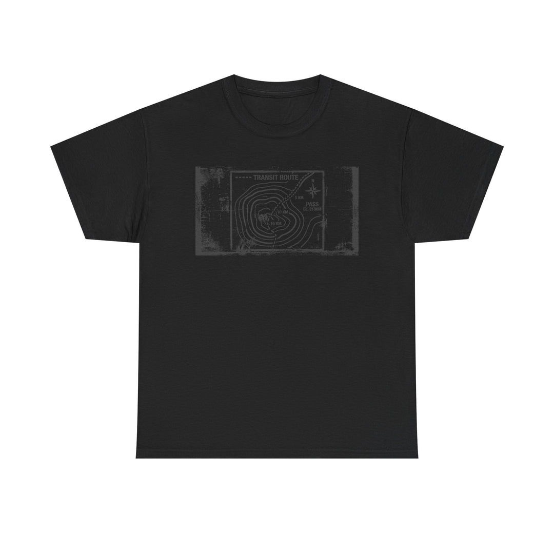 Retro Transit Route Adventure T-Shirt — Vintage Travel Map Graphic Tee