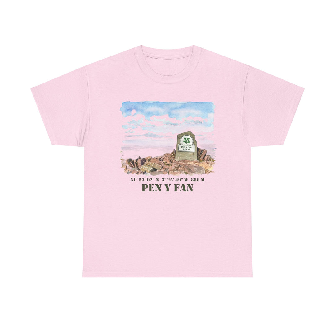 Pen y Fan Landscape T‑Shirt — Wales Mountain Hiking Souvenir Tee