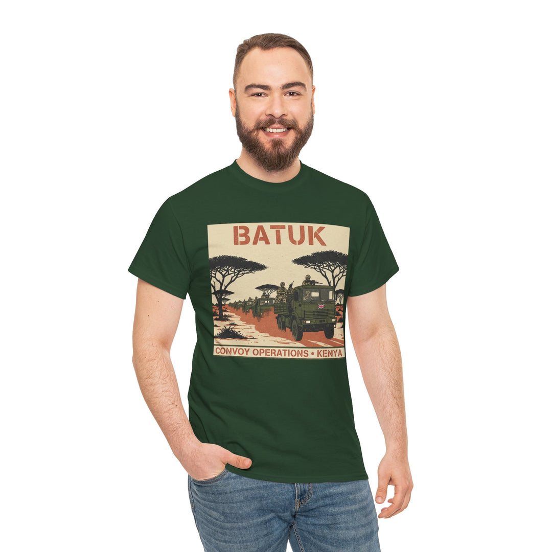 BATUK Convoy Operations Tee — Kenya Vintage Military Travel Graphic T‑Shirt