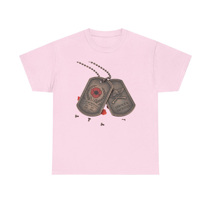 Remembrance Dog Tag T-Shirt — Memorial Military Tribute Tee