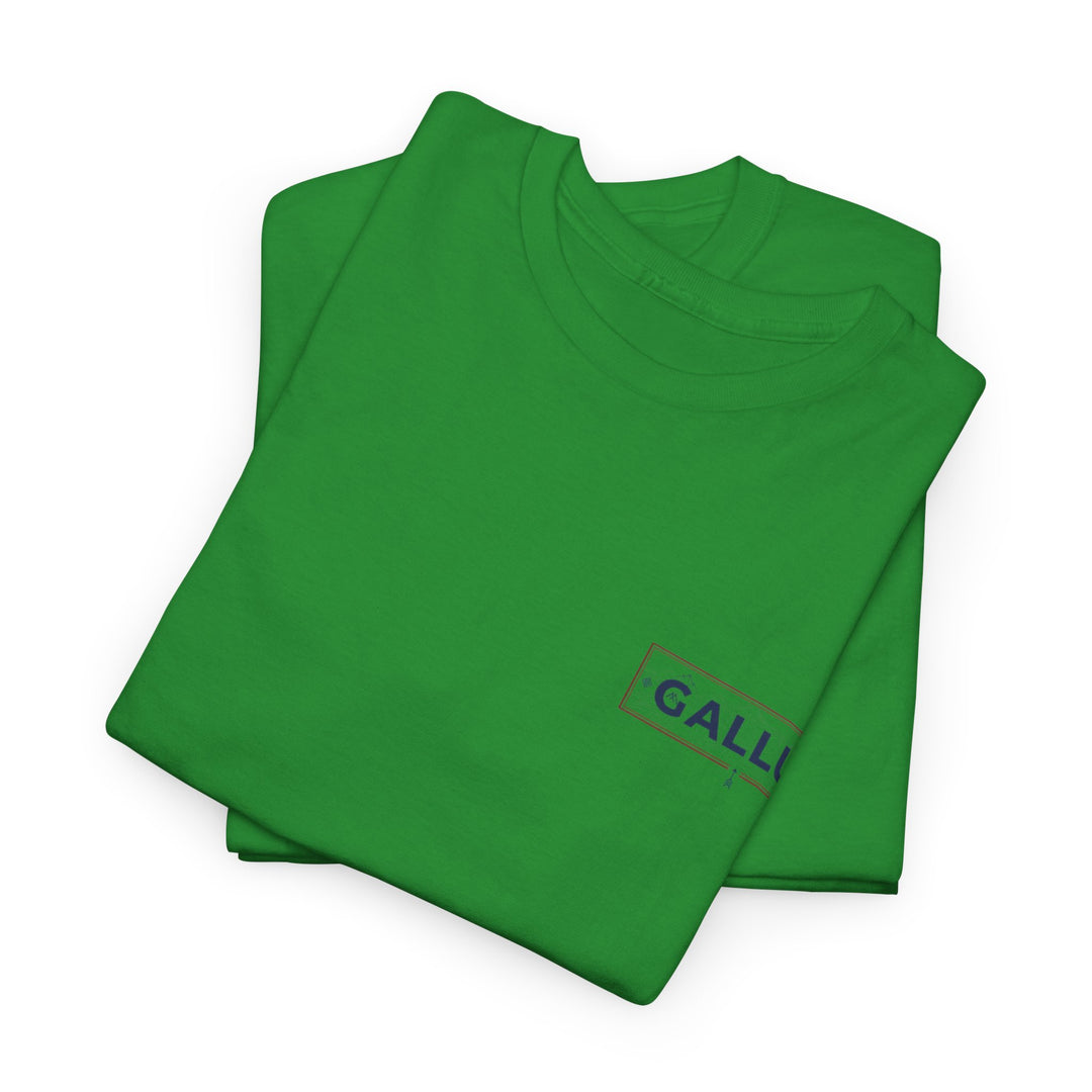 Gallus Logo Tee — Minimal Chest Patch White T-Shirt