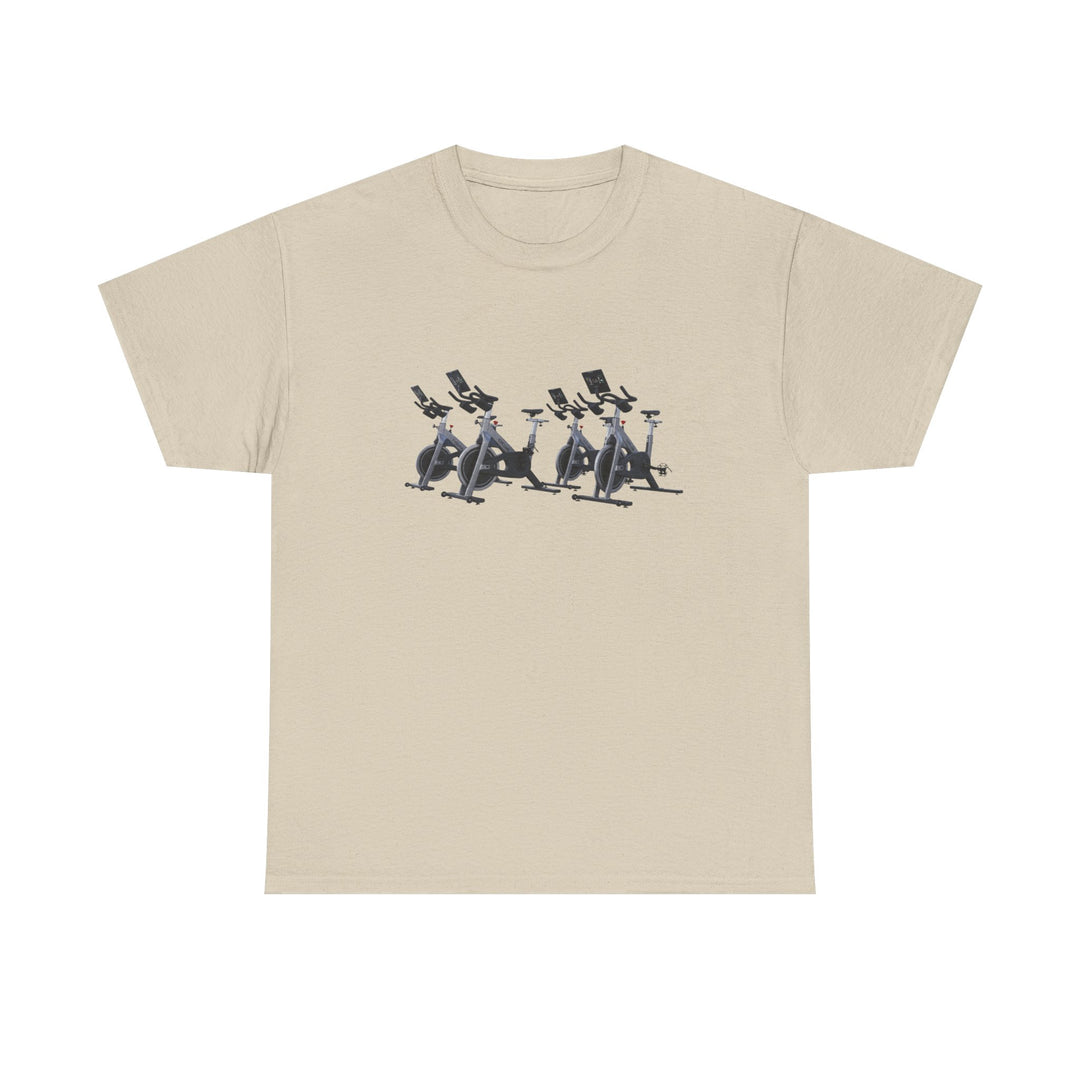 Spin Bikes Tee – soft, breathable cotton designed for indoor cycling and spin classes. Comfortable, durable, and perfect for active lifestyles.