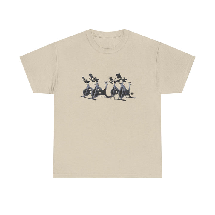 Spin Bikes Tee – soft, breathable cotton designed for indoor cycling and spin classes. Comfortable, durable, and perfect for active lifestyles.