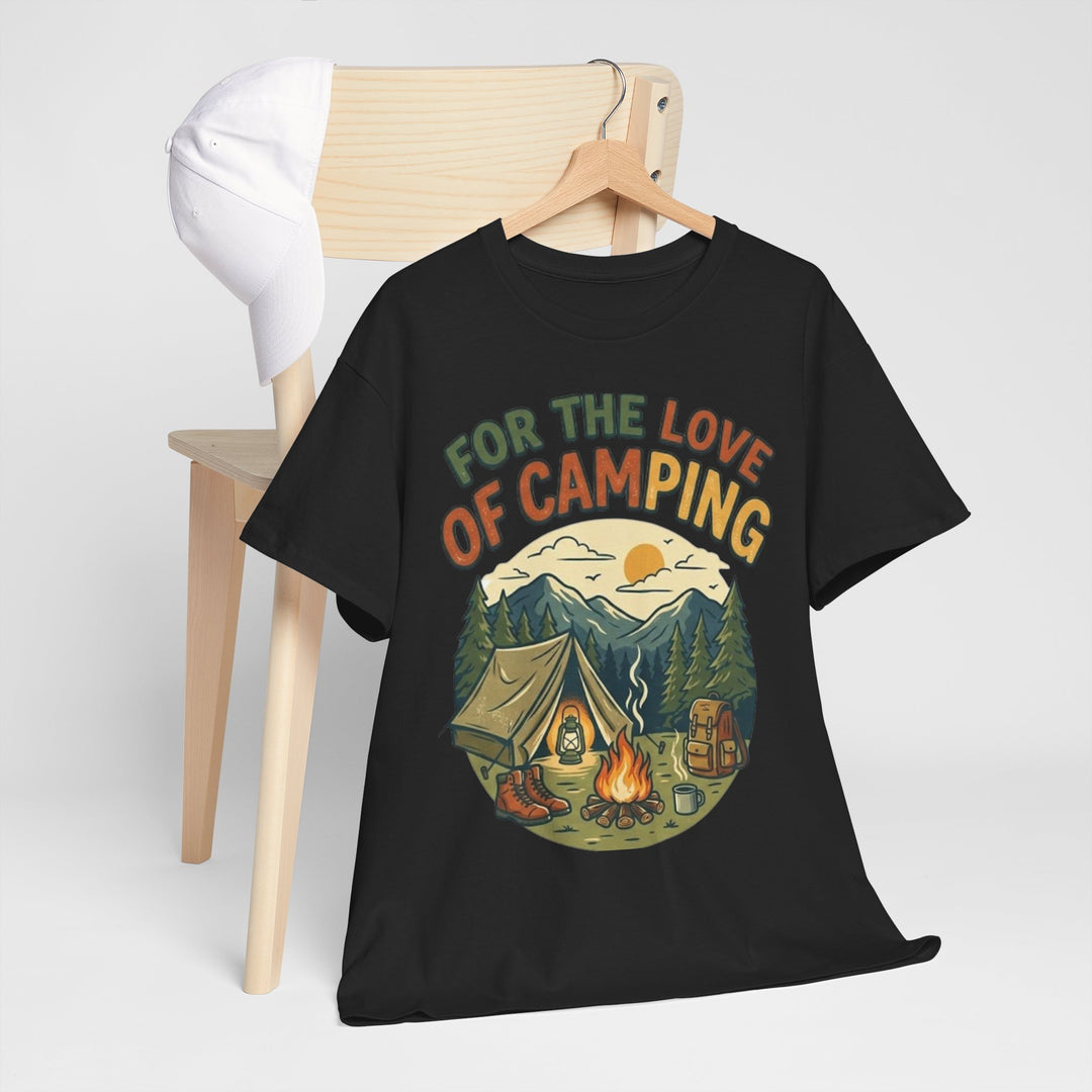 Retro Campfire Graphic T-Shirt - Vintage Style Camping Tee