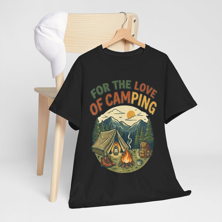 Retro Campfire Graphic T-Shirt - Vintage Style Camping Tee