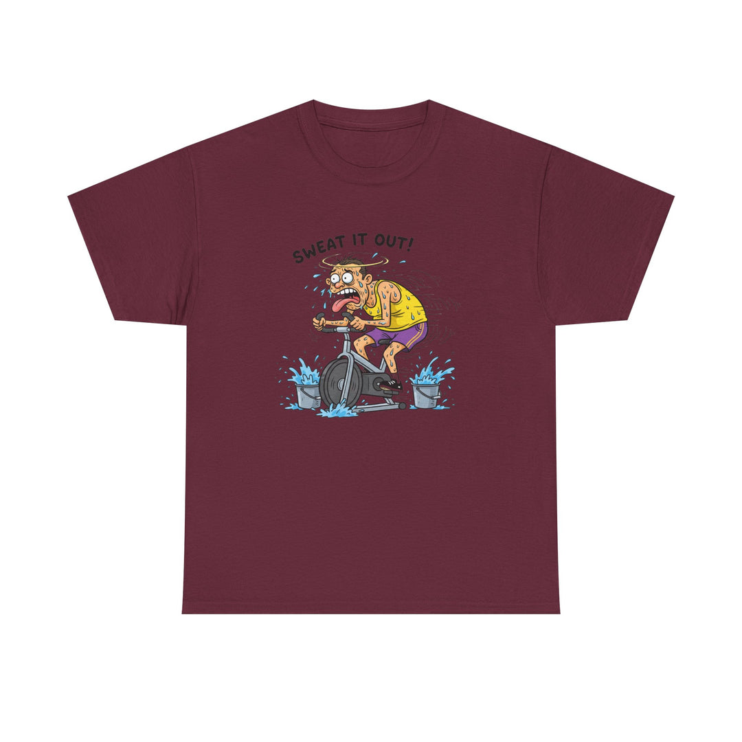 Stay laughing while cycling with the Funny Spin Bike T-Shirt. Comfortable cotton with a witty design, ideal for spin sessions and gym workouts.