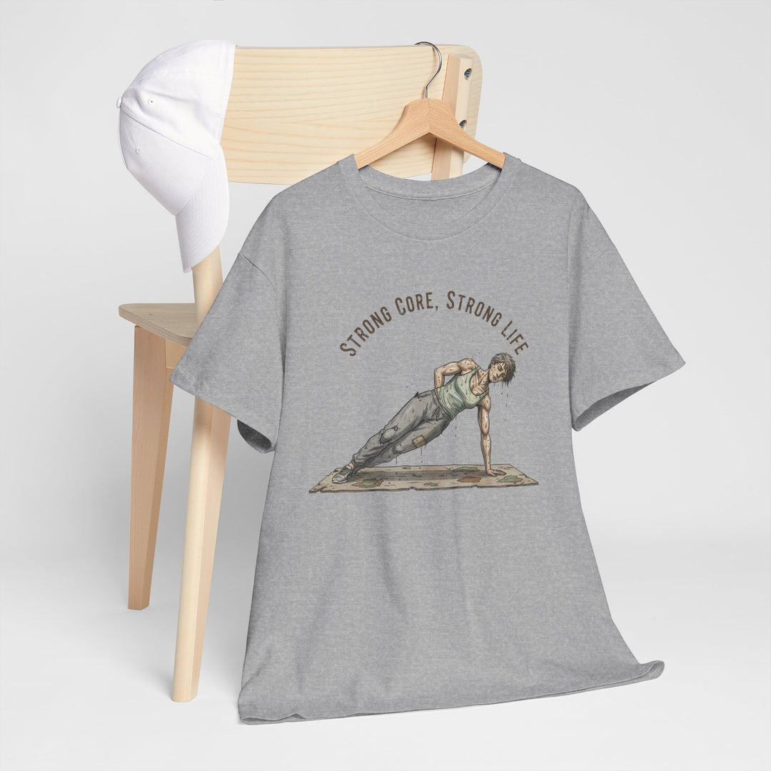 Pilates Fitness Plank Tee – soft, breathable cotton designed for Pilates and core workouts. Comfortable, flexible, and perfect for studio or home sessions.
