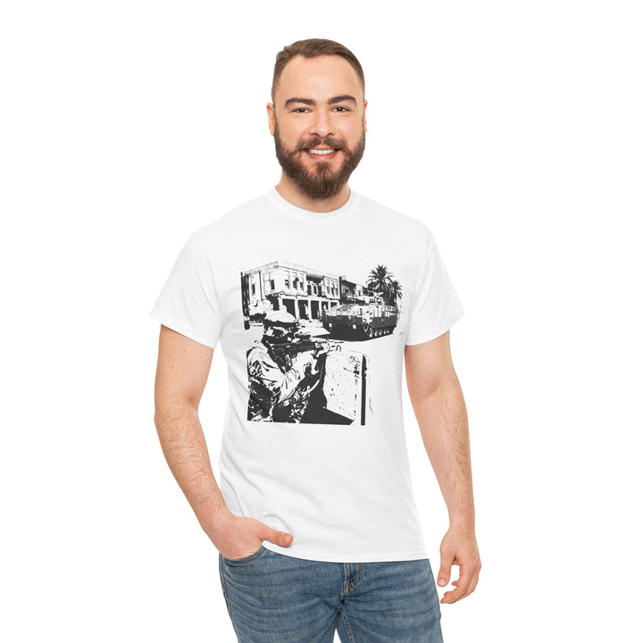 Operation TELIC Basra Iraq 2007 Graphic Tee — Military Deployment Street Scene