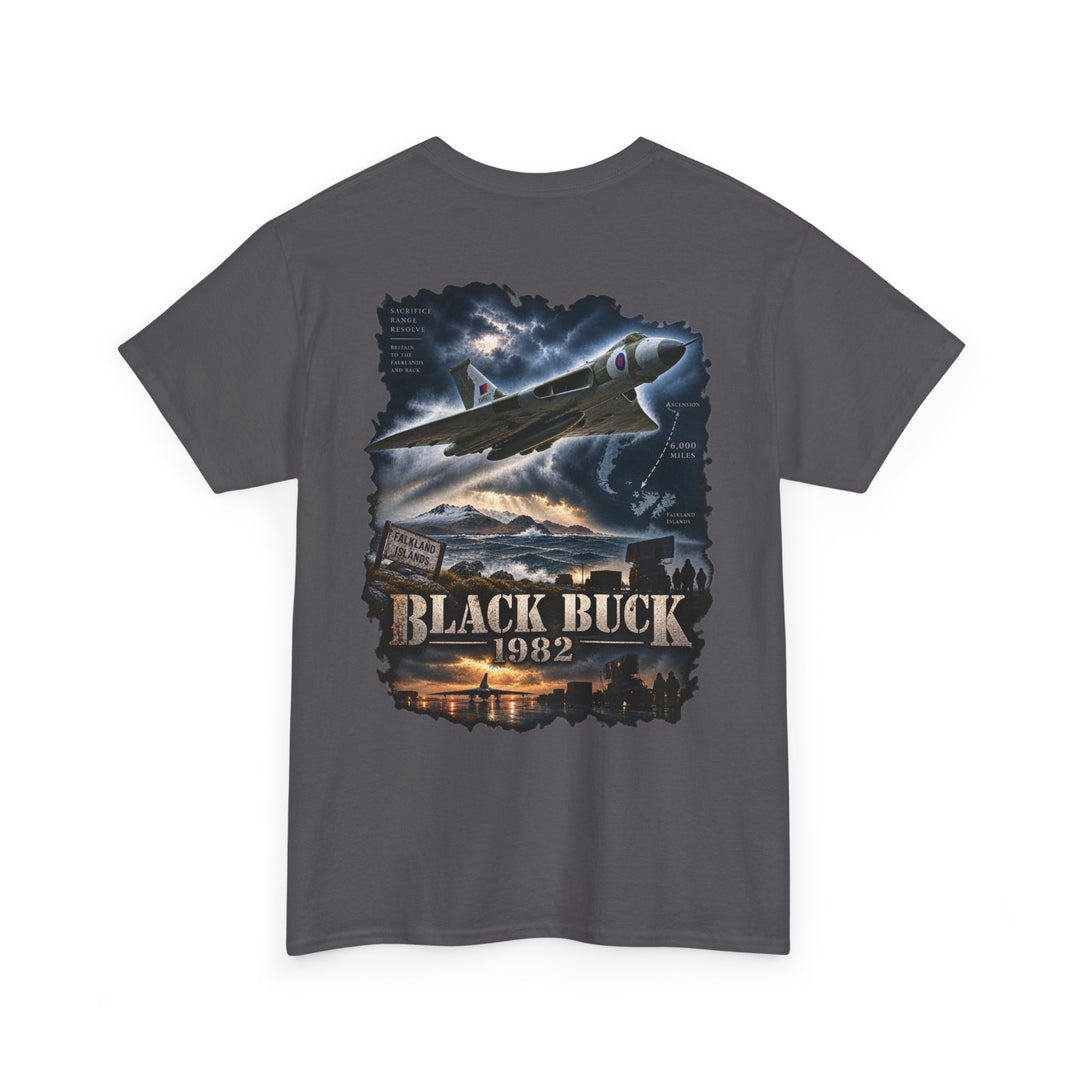 Black Buck 1982 Fighter Jet Graphic Tee