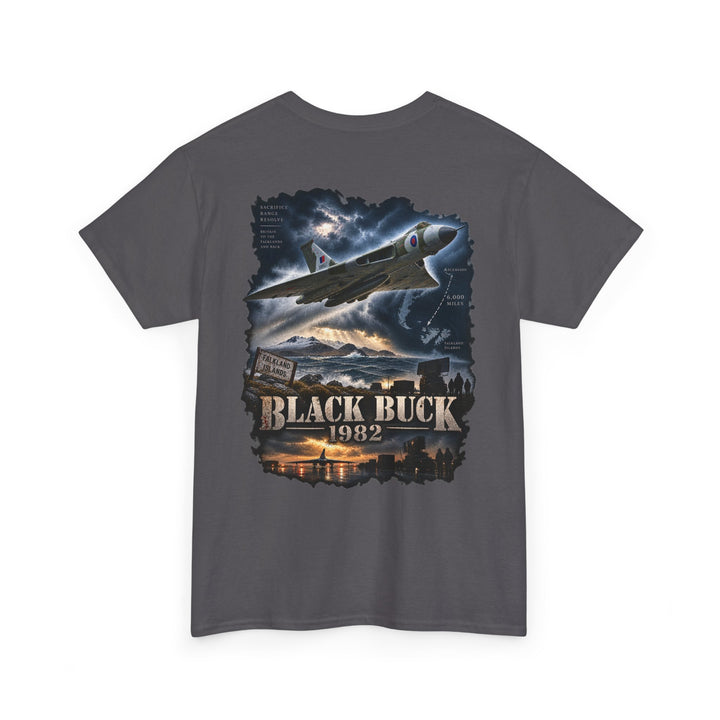 Black Buck 1982 Fighter Jet Graphic Tee