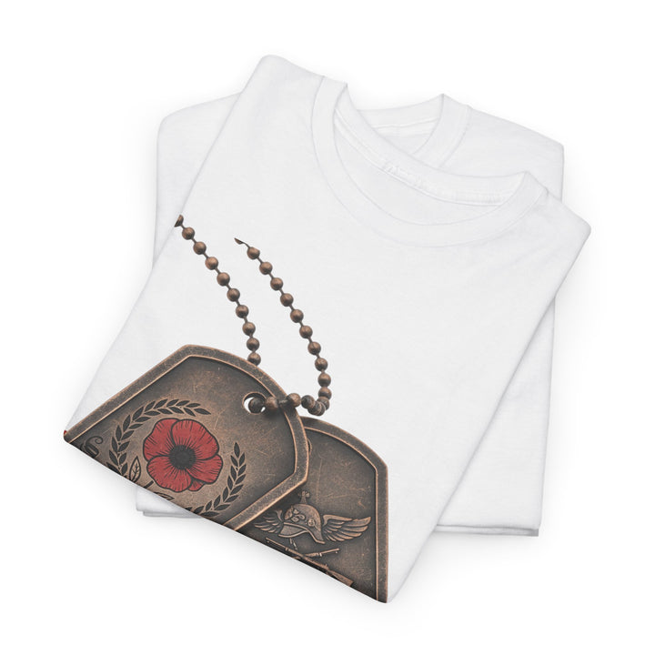 Remembrance Dog Tag T-Shirt — Memorial Military Tribute Tee