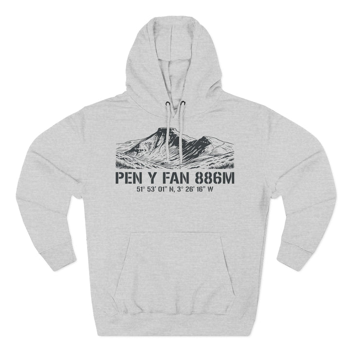 Pen y Fan 886m Coordinates Hoodie