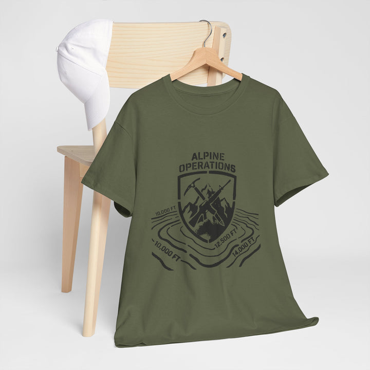 Alpine Operations Cotton Hiking Tee - Mountain Badge Edition
