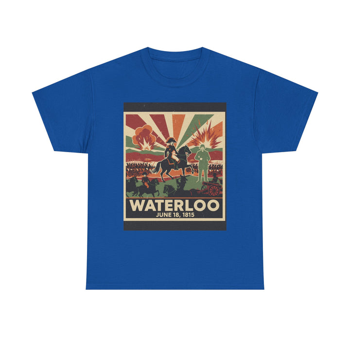 Waterloo 1815 Vintage Battle T-Shirt — Napoleonic War Commemorative Tee
