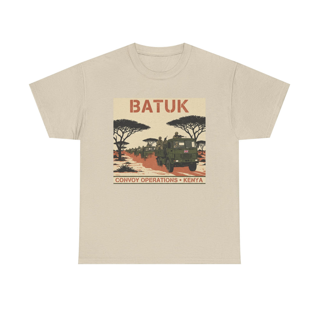 BATUK Convoy Operations Tee — Kenya Vintage Military Travel Graphic T‑Shirt