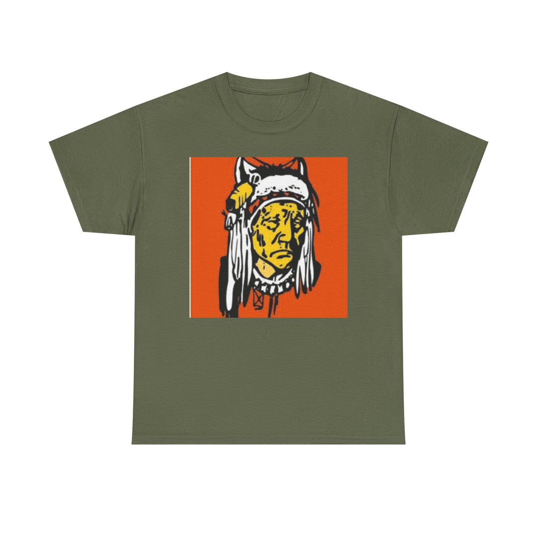 BATUS Native Chief Graphic Tee – Retro Tribal Illustration Shirt