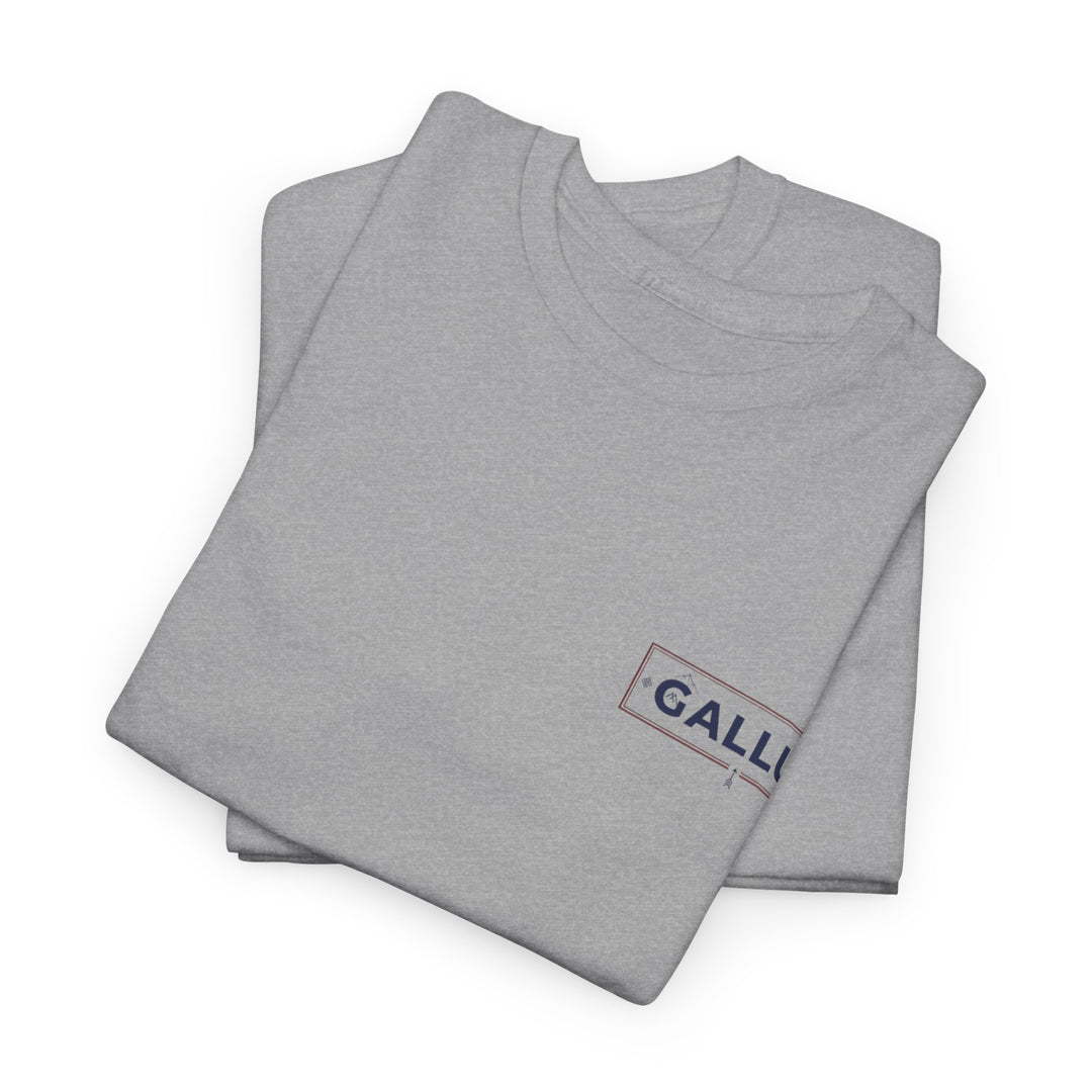 Gallus Logo Tee — Minimal Chest Patch White T-Shirt