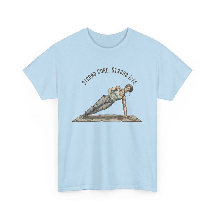 Pilates Fitness Plank Tee – soft, breathable cotton designed for Pilates and core workouts. Comfortable, flexible, and perfect for studio or home sessions.