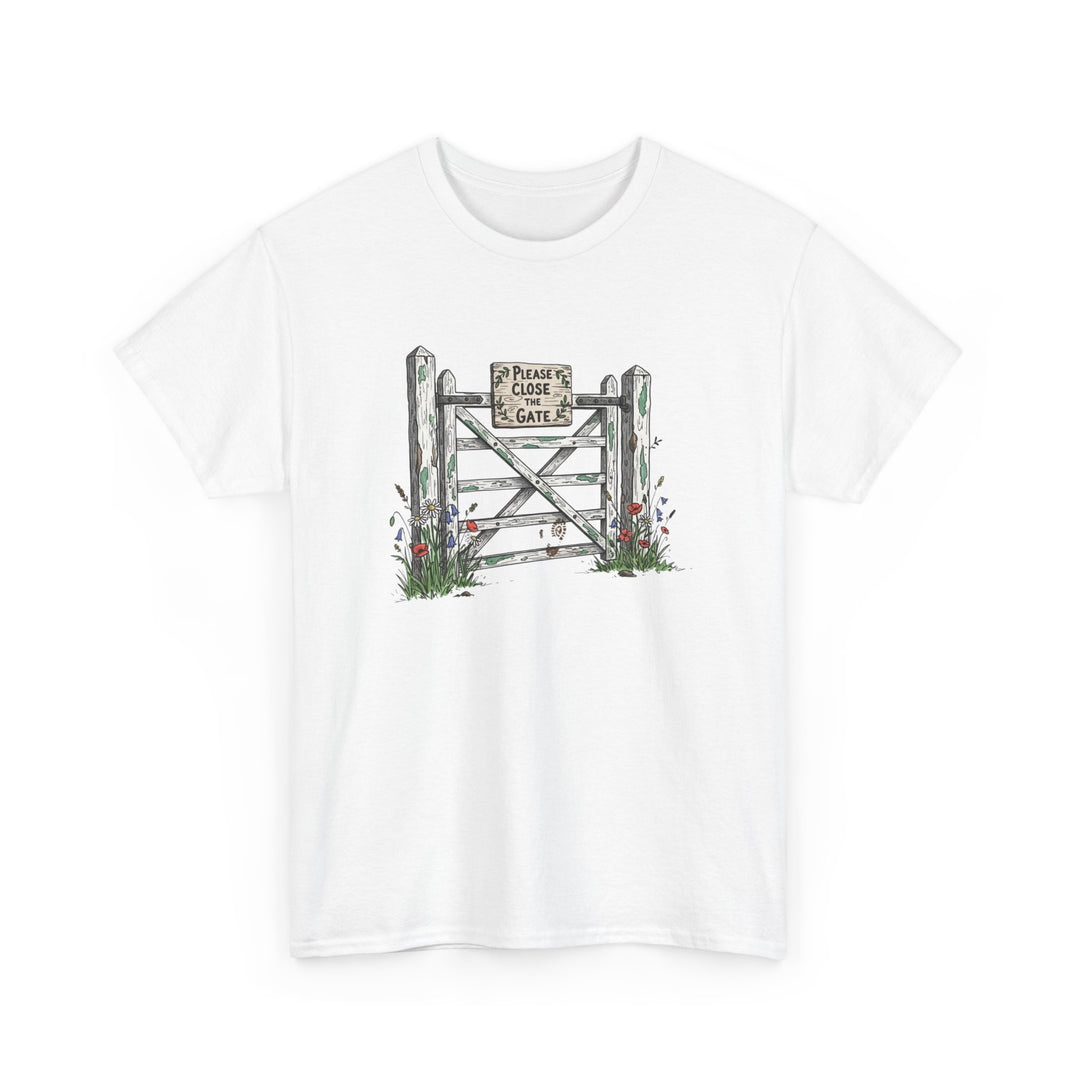 Close the Gate T-Shirt — Rural Discipline Heritage Graphic