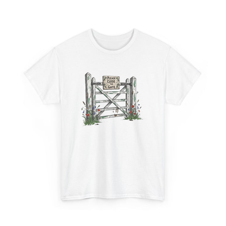 Close the Gate T-Shirt — Rural Discipline Heritage Graphic