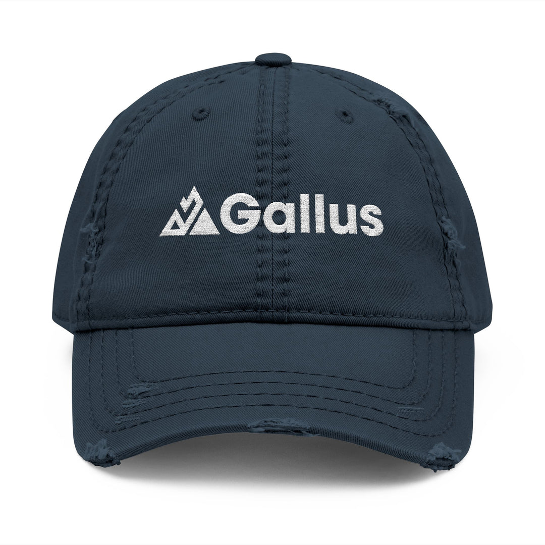 Distressed Embroidered Dad Hat - &
