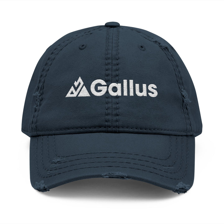 Distressed Embroidered Dad Hat - &