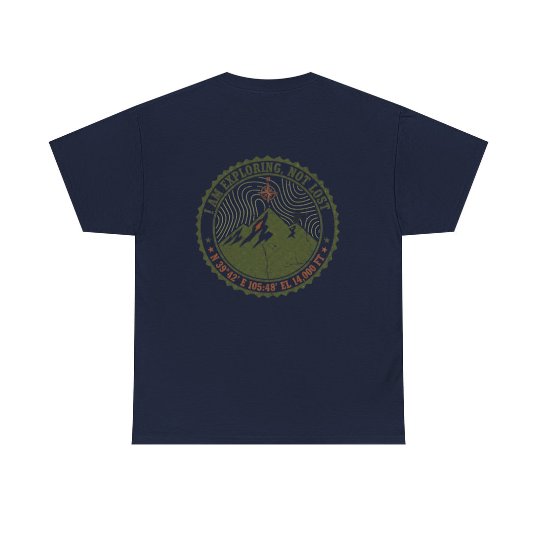 Adventure Logo Tee — "GALLUS" Mountain Badge Shirt (Exploring Not Lost)