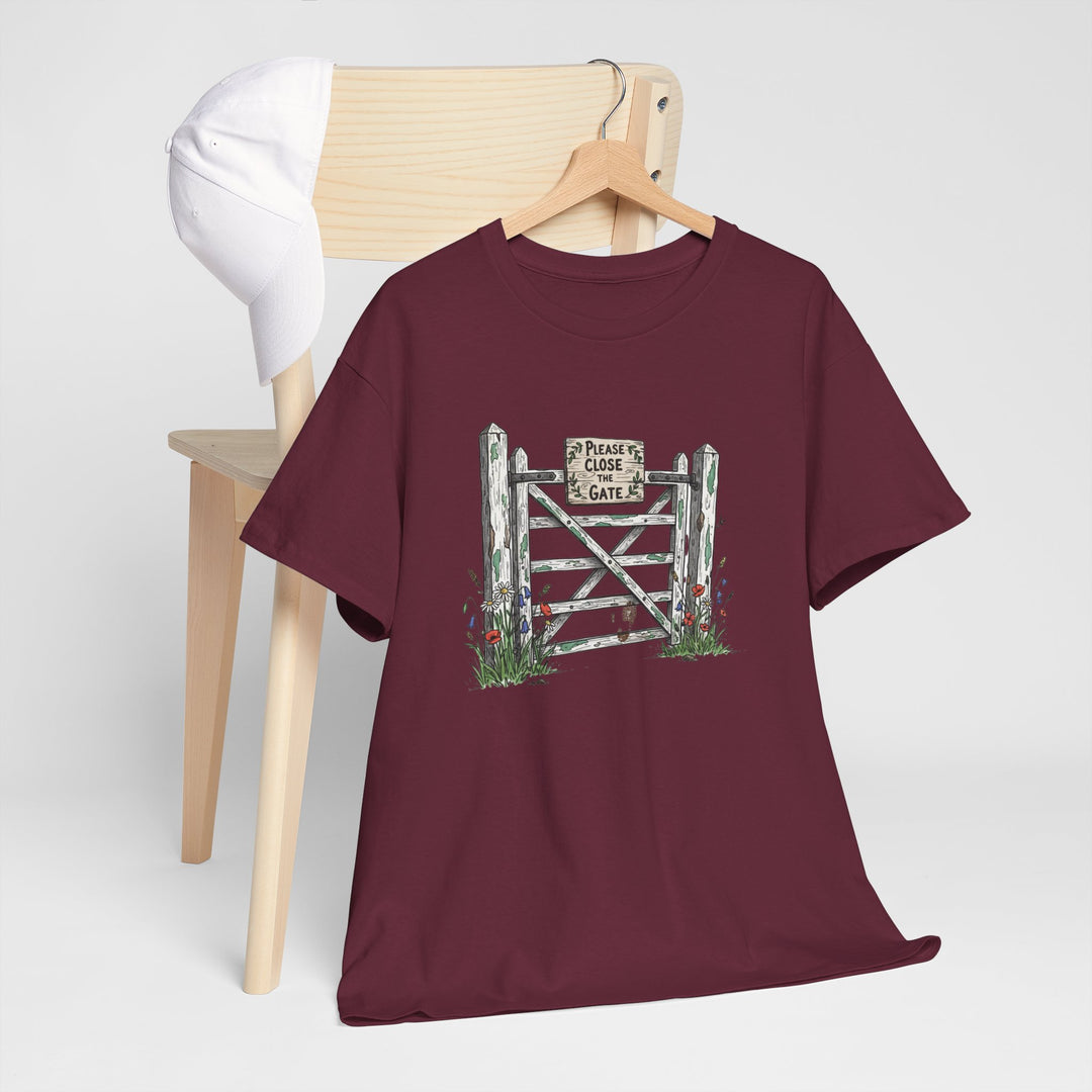 Close the Gate T-Shirt — Rural Discipline Heritage Graphic