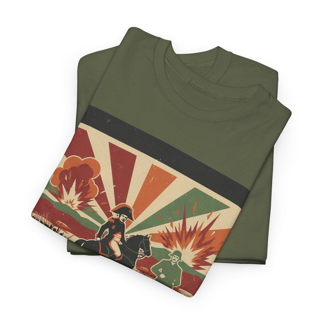 Waterloo 1815 Vintage Battle T-Shirt — Napoleonic War Commemorative Tee