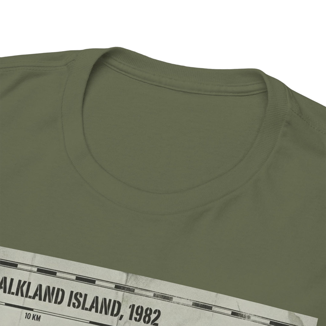 East Falkland 1982 Map T-Shirt — Port Stanley Victory Graphic