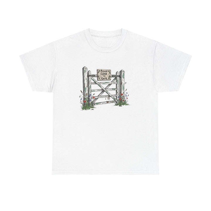 Close the Gate T-Shirt — Rural Discipline Heritage Graphic