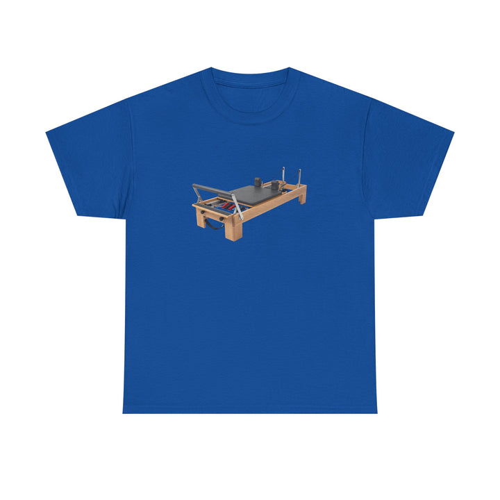 Pilates Reformer Tee – soft, breathable cotton designed for Pilates sessions. Comfortable, flexible, and perfect for reformer workouts or casual wear.