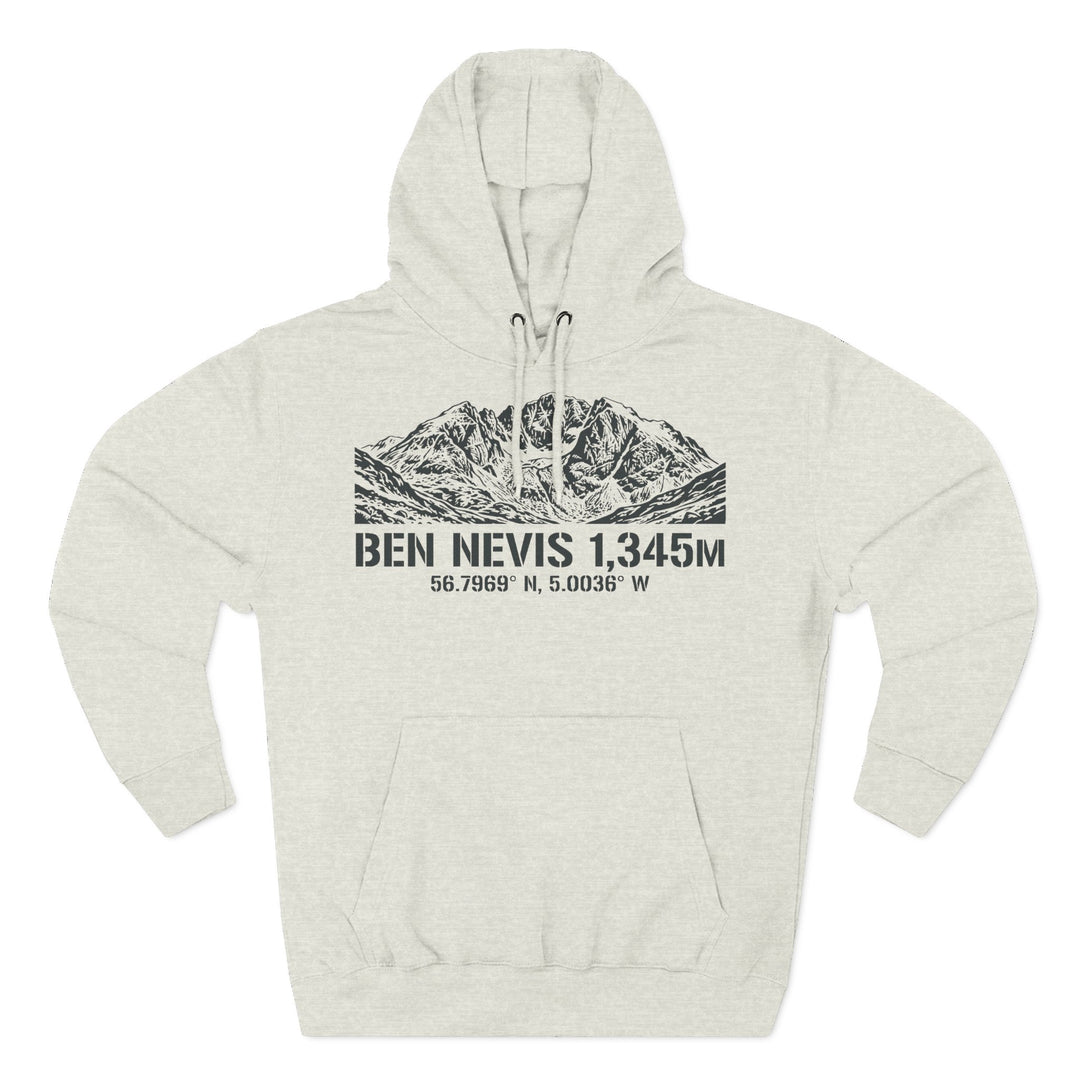 Ben Nevis 1345m Coordinates Hoodie